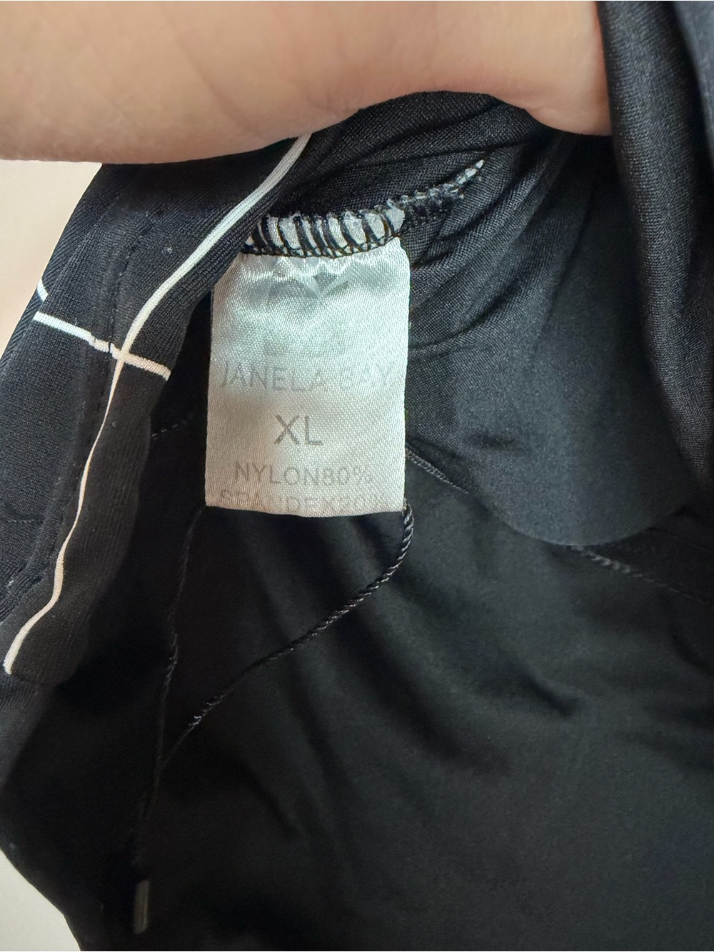 Janela Bay Windowpane Tankini Swim Top XL - Picture 6 of 9